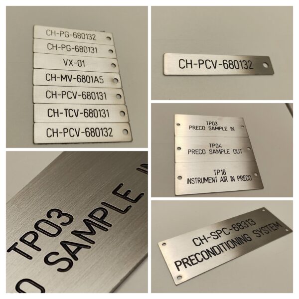 Stainless Steel Tag Plates, Name Plates & Ex Plates
